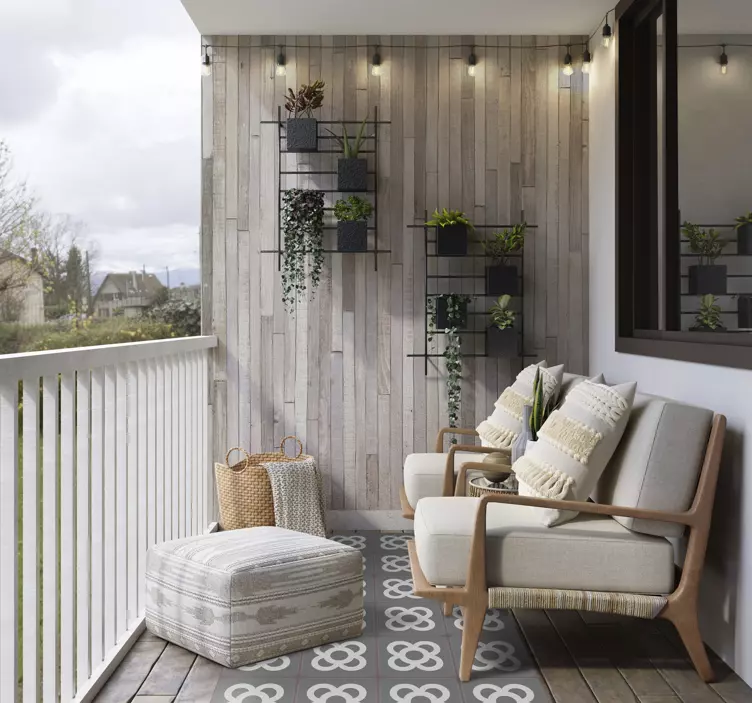 Jäljitelmä puuta Huonekalutarrat - Tenstickers