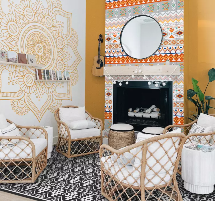 Mandala seinätarra - Tenstickers