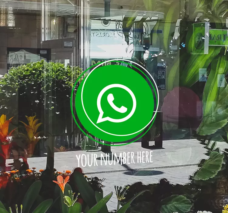Henkilökohtainen whatsapp-logo Ikkunatarrat - Tenstickers