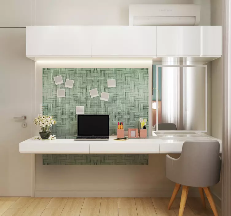 Kudottu teksturoitu pinta toimiston tarra - Tenstickers