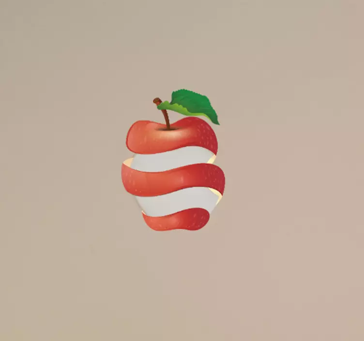 Omenankuori macbook hedelmätarrat - Tenstickers