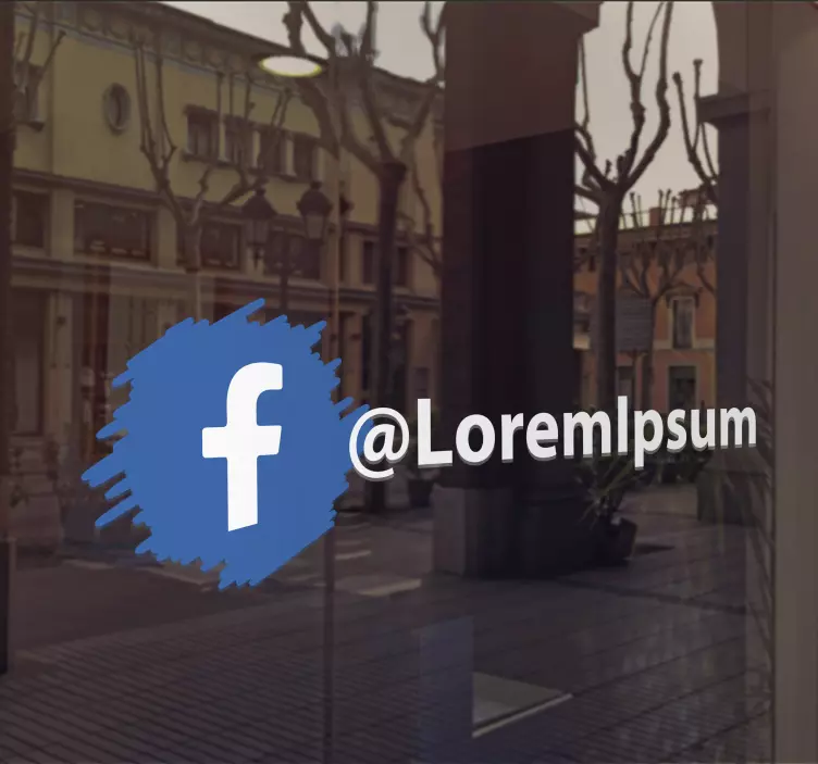 Facebook sosiaalisen median logo Kyltti tarra - Tenstickers