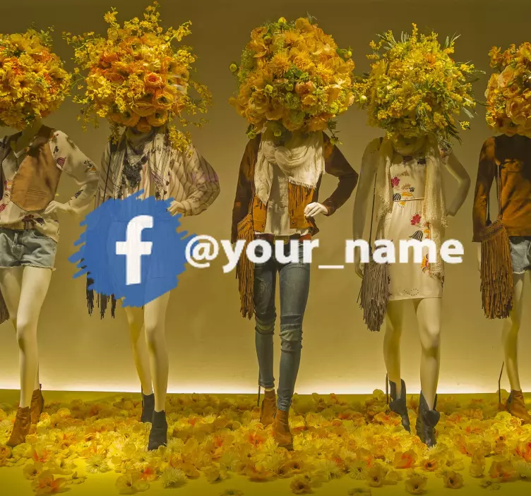 Facebook sosiaalisen median logo Kyltti tarra - Tenstickers