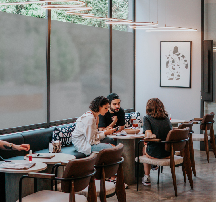 Upea läpikuultava ikkunatarra - Tenstickers