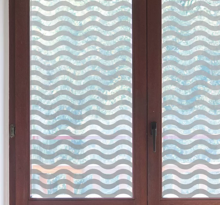Translúcido ondas ikkunatarra - Tenstickers