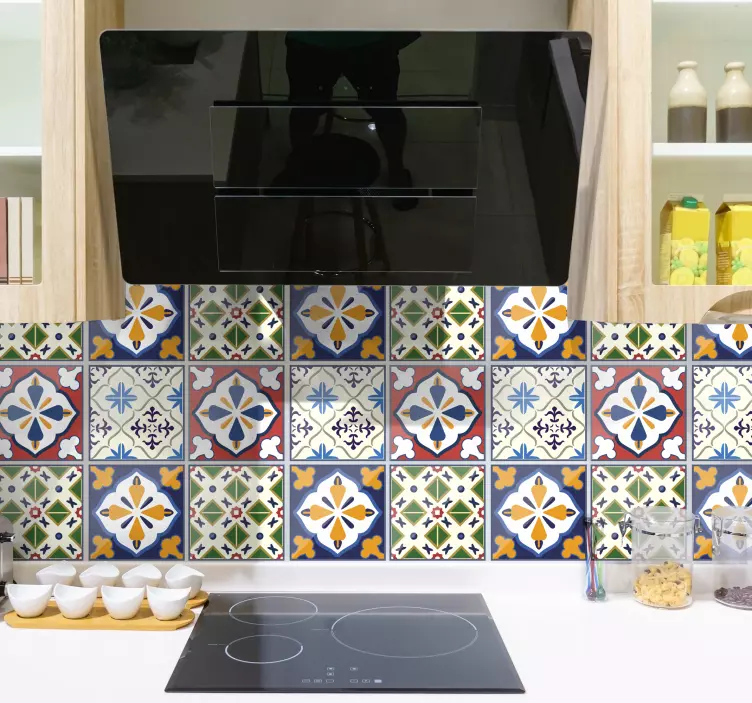 Tyypillinen portugalilainen laatta tarra - Tenstickers