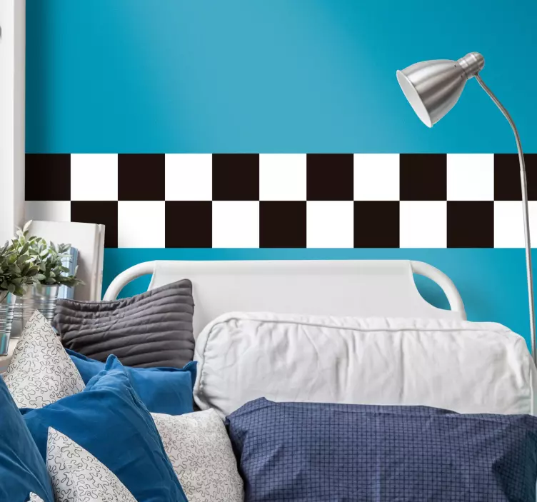 Checkered flag urheilu tarra - Tenstickers