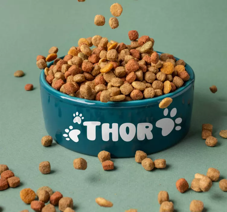 Koiran nimen muokattava autotarra - Tenstickers