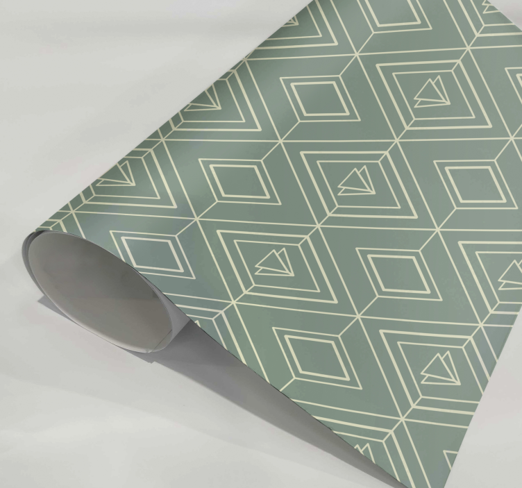 Geometrinen art deco -kuvio keittiö tarra - Tenstickers