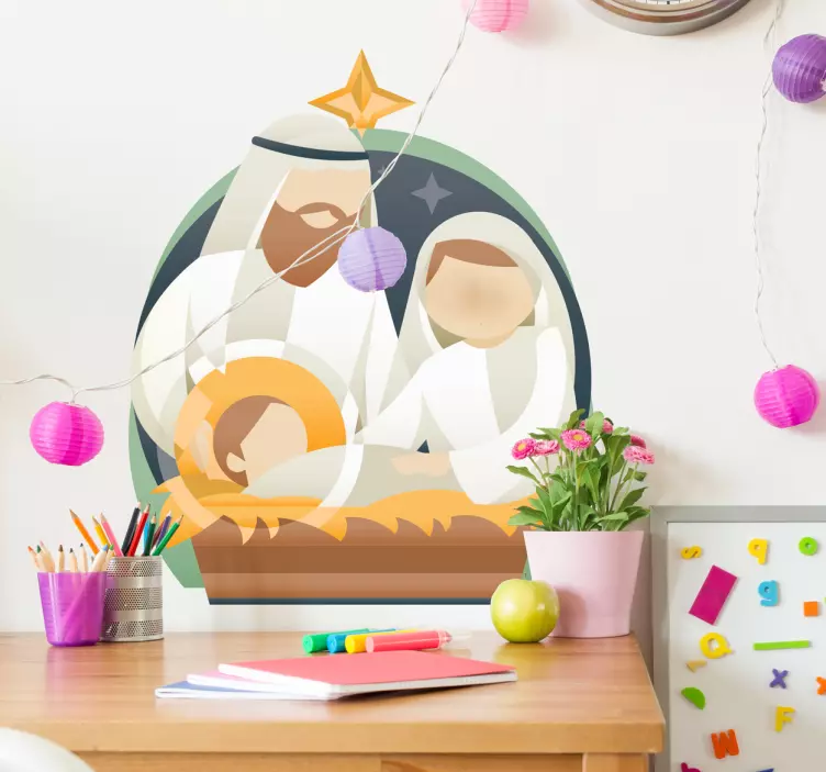 Sisustustarra Jeesuksen syntymä - Tenstickers