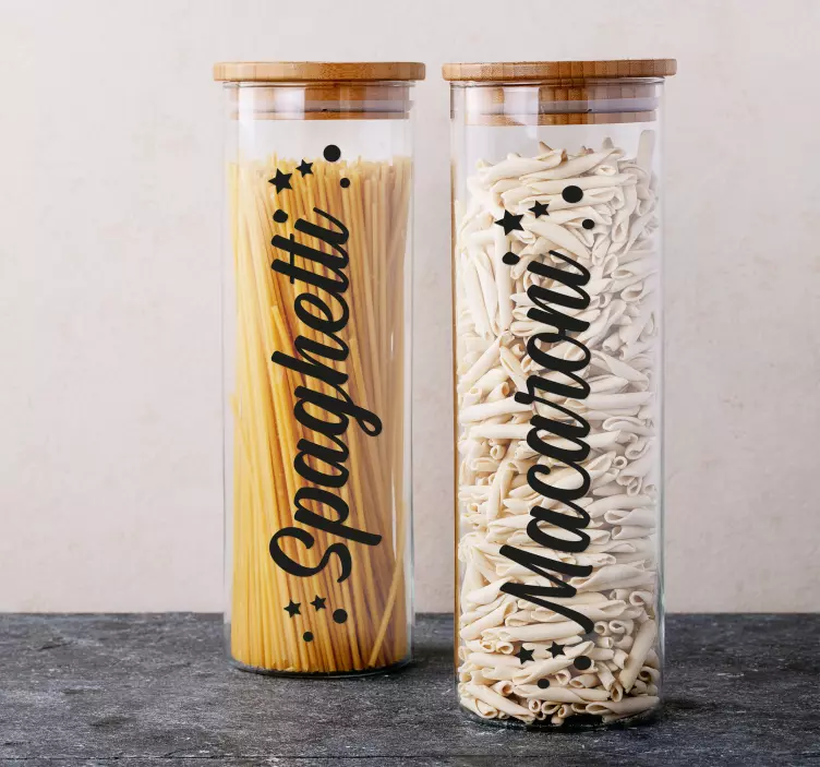 Henkilökohtainen nimi vesipullo Gastronomia tarra - Tenstickers