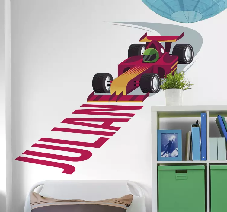 Henkilökohtainen kilpa-auto ajoneuvotarra - Tenstickers
