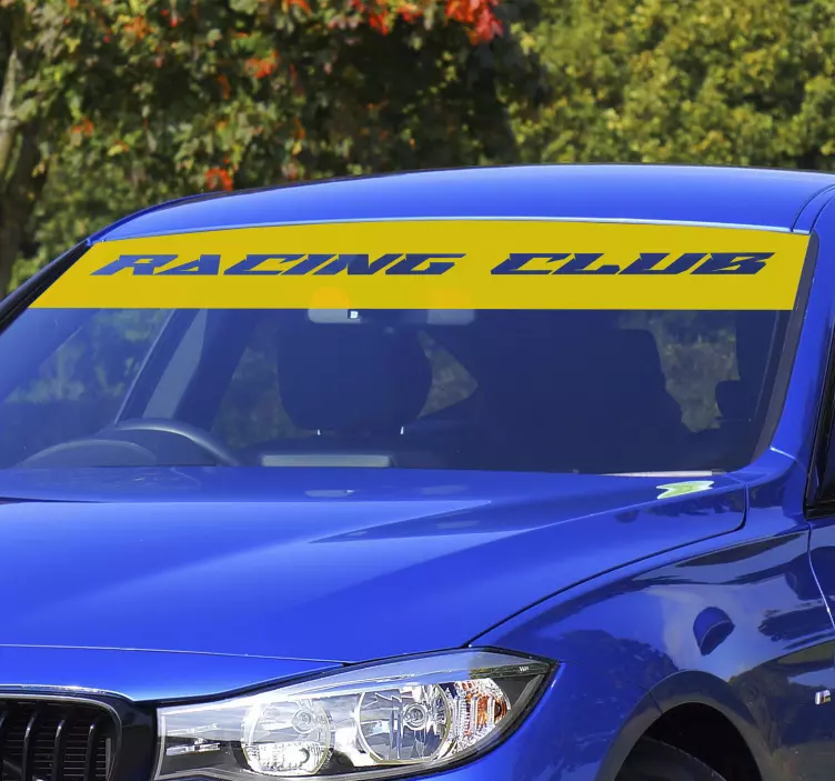 Muokattava yksivärinen tuulilasin autotarra - Tenstickers