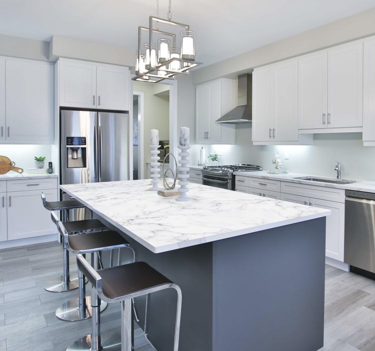 Mármol blanco huonekalutarra - Tenstickers