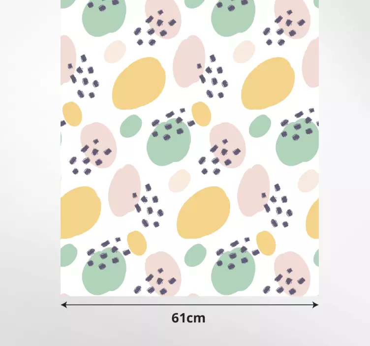 Pastelliseinämuotoja Huonekalutarrat - Tenstickers