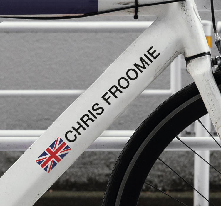 Maantiepyörä pyörätarra - Tenstickers