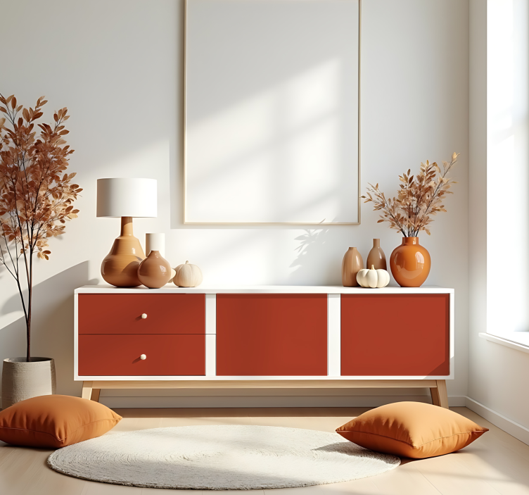 Matta kurpitsa yksivärinen vinyylitarra - Tenstickers