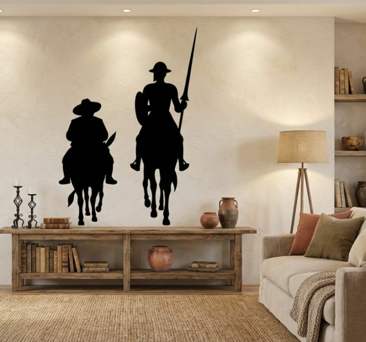 Don Quixote ja Sancho Sisustustarra - Tenstickers
