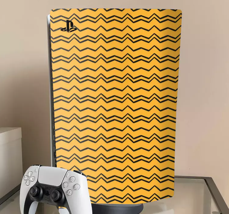 Aaltoileva kuvio dinosaurus tarra - Tenstickers