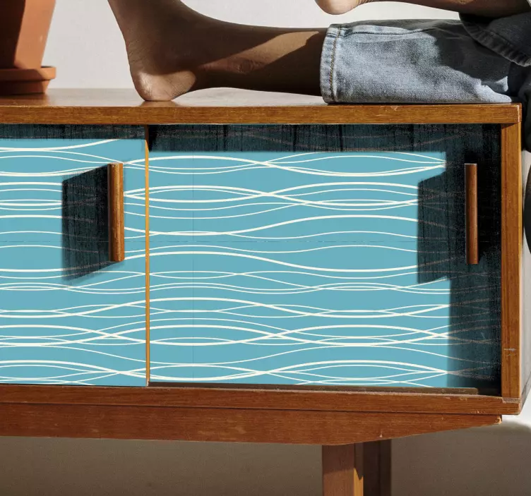 Aaltoileva pintahuonekalutarra - Tenstickers