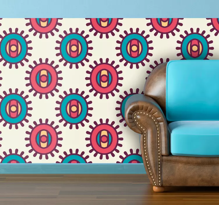 Abstrakti kuvio sisustustarra - Tenstickers