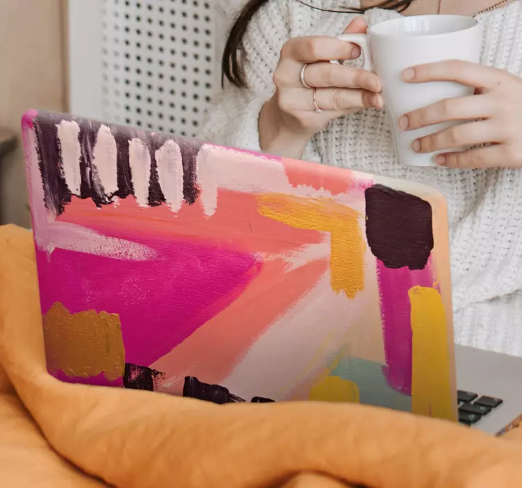 Abstraktitvärikkäätkuviotläppäritarra - Tenstickers