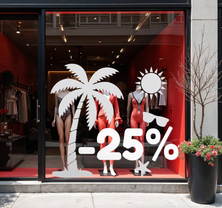 Alennus kesäkuvakkeet alennustarra - Tenstickers