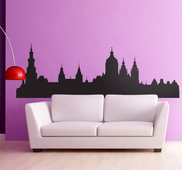 Amsterdam skyline tarra - Tenstickers