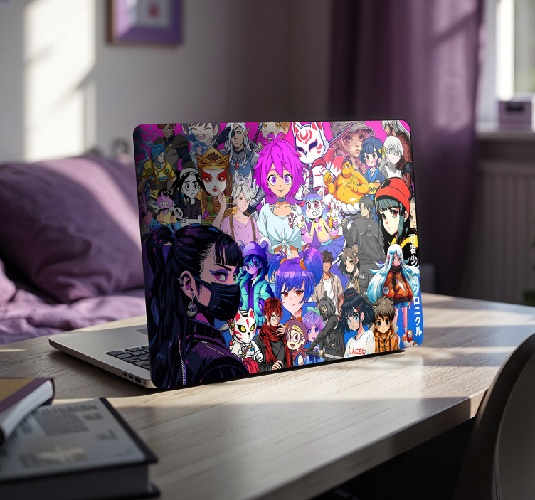 Anime-hahmoja läppäritarra - Tenstickers