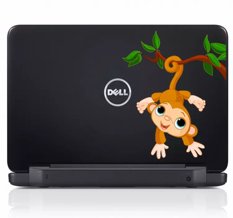 Apu roikkuu puulajeilla tarra - Tenstickers