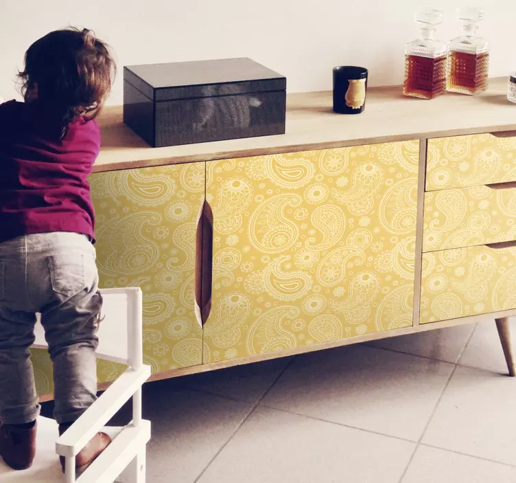 Hieno arabia paisley Huonekalutarrat - Tenstickers