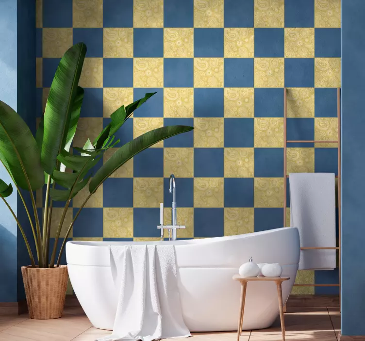 Ainutlaatuinen arabia paisley laattatarra - Tenstickers