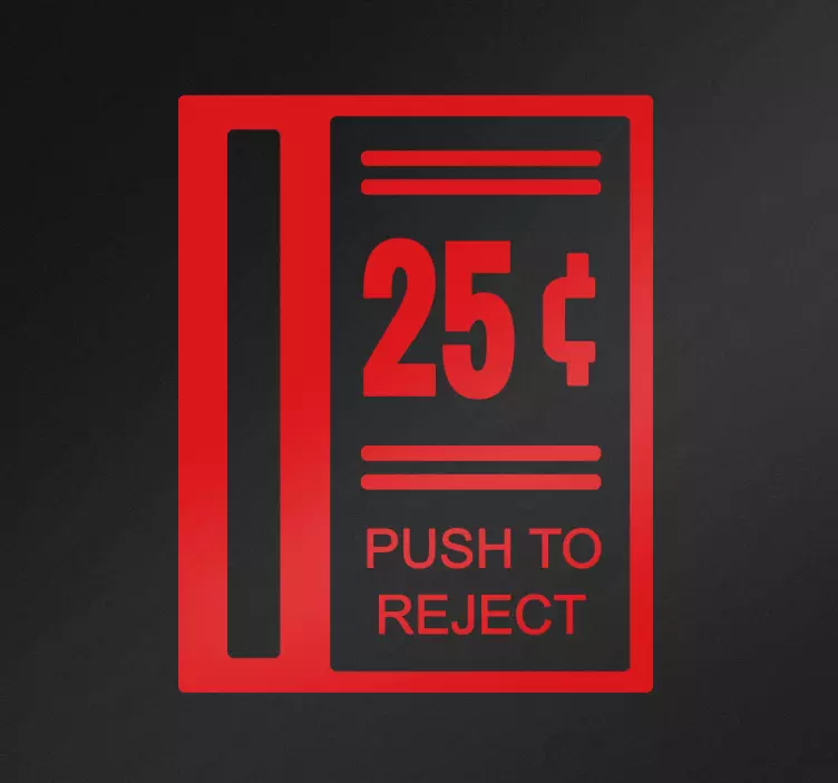 Arcade-kolikkopaikka tarra - Tenstickers