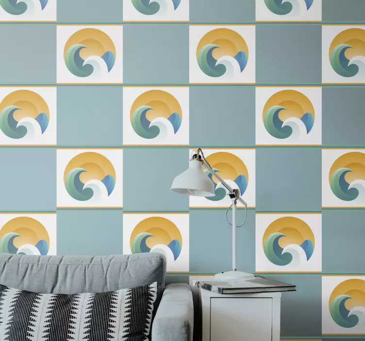 Aurinko ja aallot kaakelitarra - Tenstickers