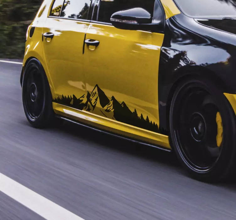 Vuori siluetti autotarra - Tenstickers