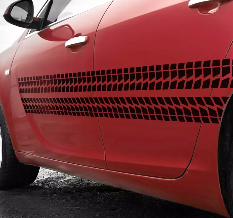 Autotarra renkaanjäljet - Tenstickers