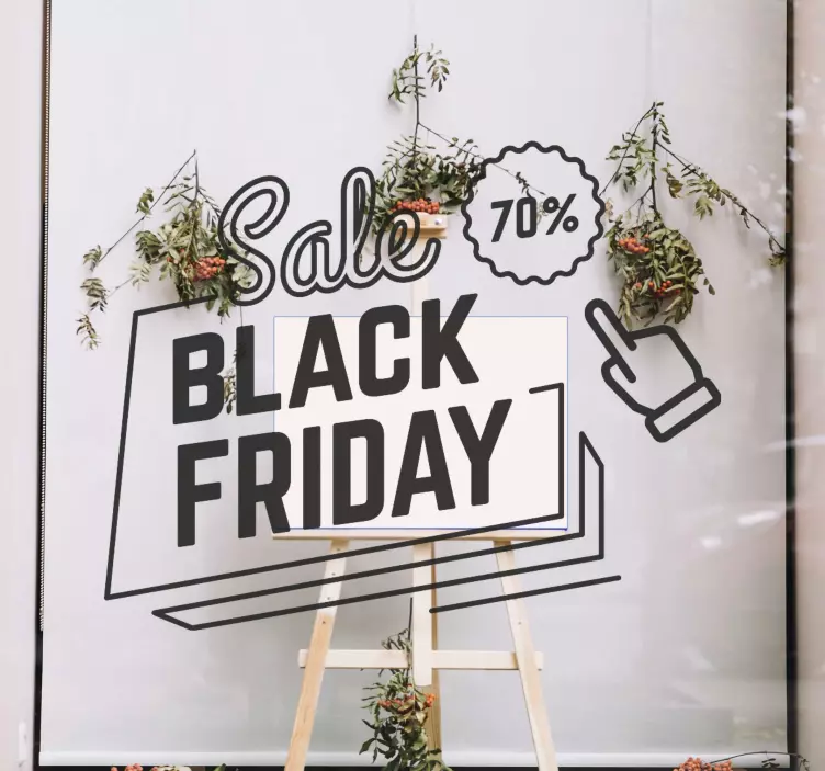 Black friday -kampanja myyntitarra - Tenstickers