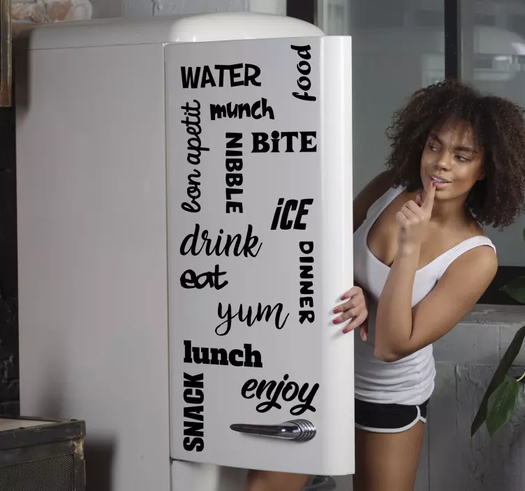 Bon appetit jääkaappitarvike tarrat - Tenstickers