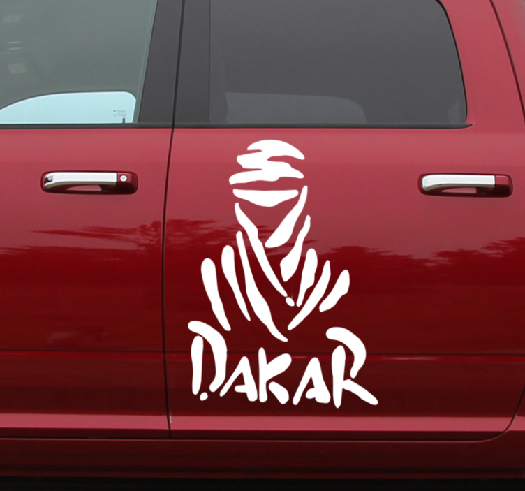 Autotarra Dakar aavikko logo - Tenstickers