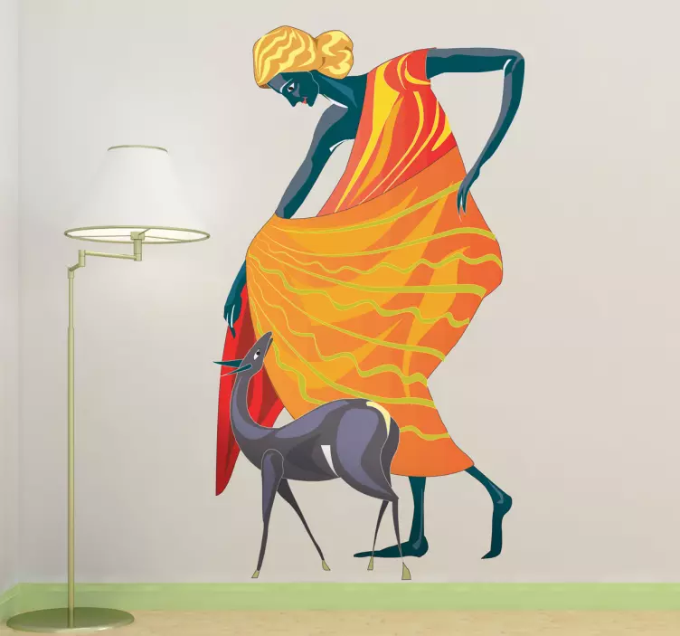 Diana roomalainen mytologinen koristekalvo - Tenstickers