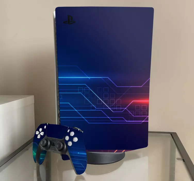 Digitaalinen piirikaavio PS5 skin - Tenstickers