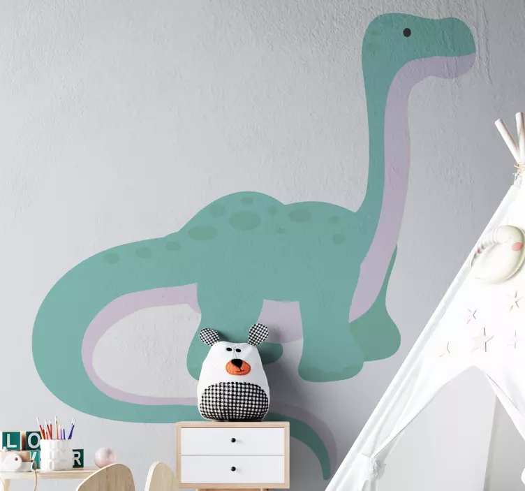 Dinosaurus brontosaurus söpö Lohikäärmetarra - Tenstickers