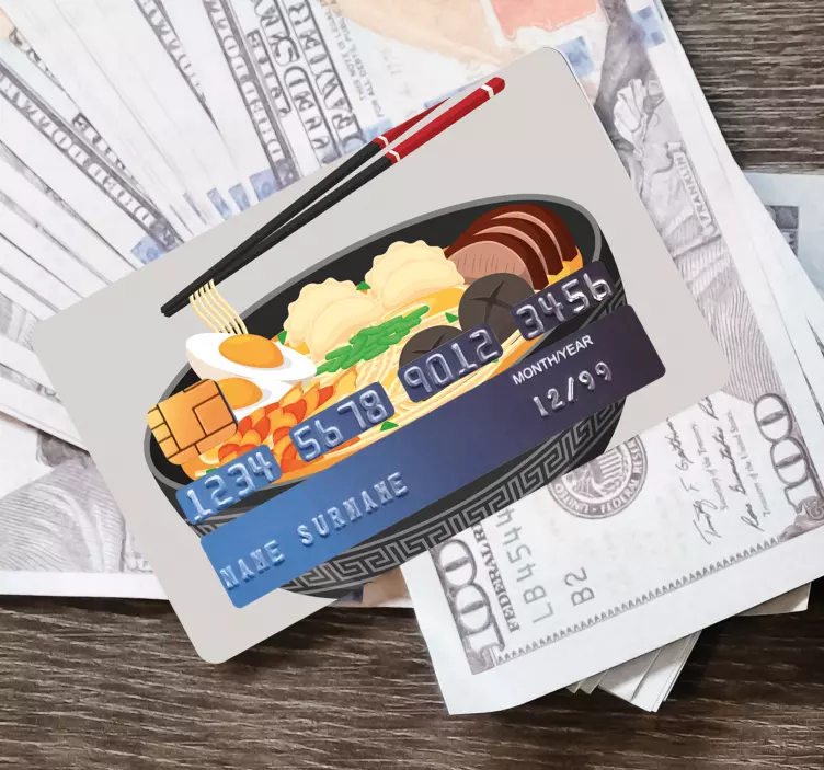 Dinosaurus tarra sushikulhon kuvitus - Tenstickers