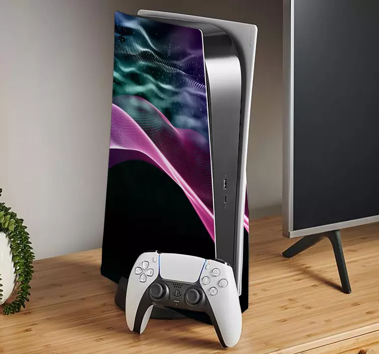 Dinosaurustarra elävä aaltokuvio - Tenstickers