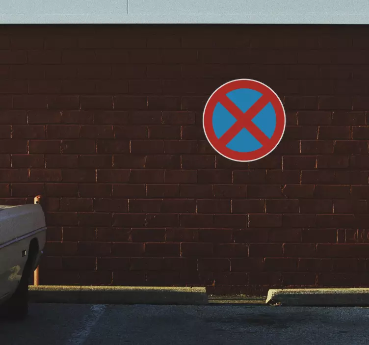 Ei pysähtyvää liikennemerkkiä tarra - Tenstickers