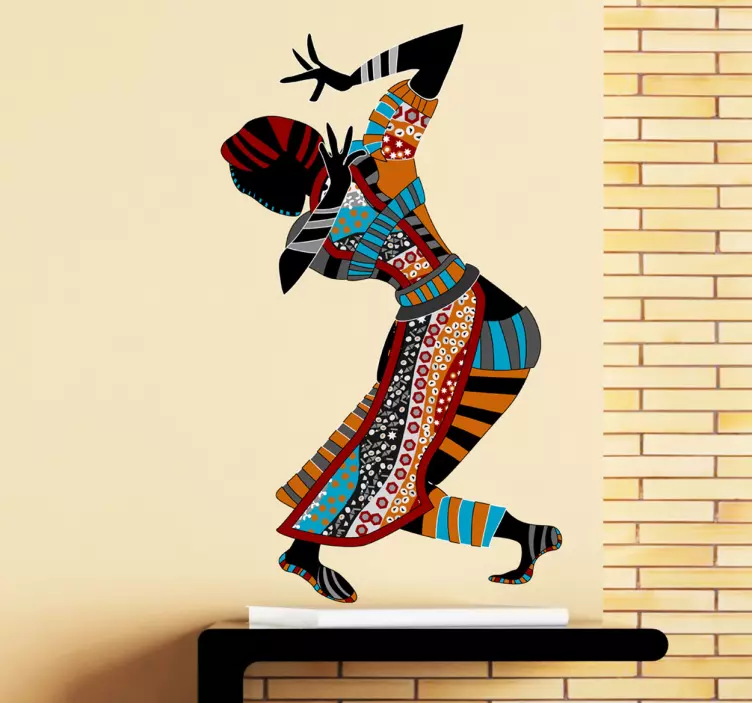 Eksoottinen lady dancer -seinä tarra - Tenstickers