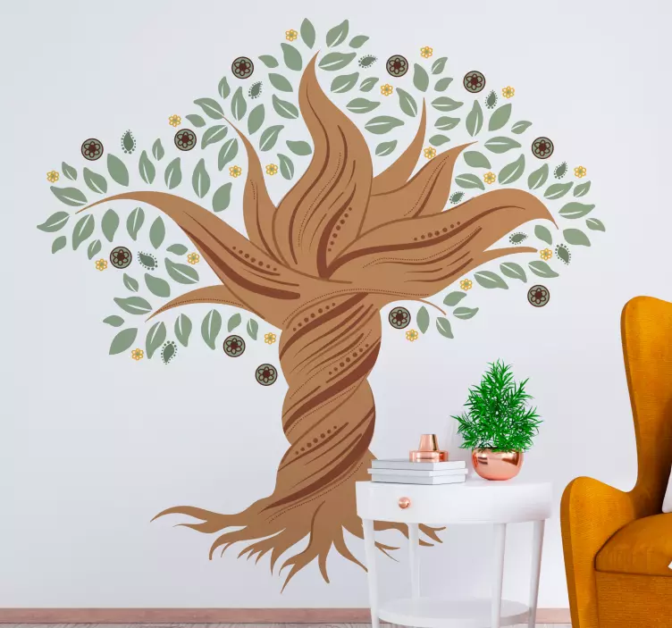 Elämän puu vääntynyt Puutarra - Tenstickers