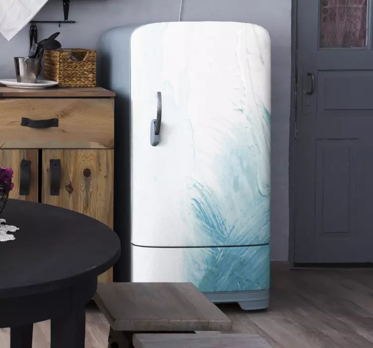 Elegantteja abstrakteja pyörteitä jääkaappitarra - Tenstickers