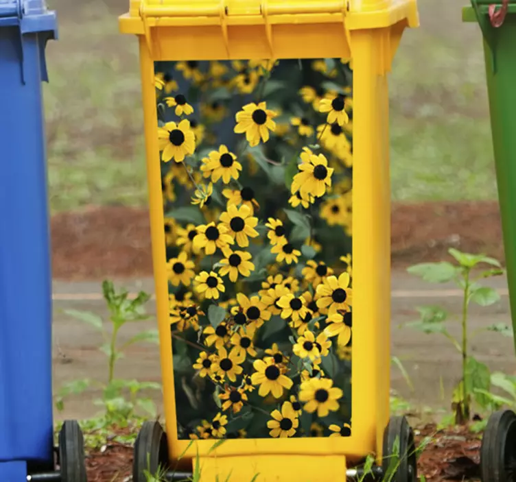 Eloisa kukkamaisema dinosaurus tarra - Tenstickers