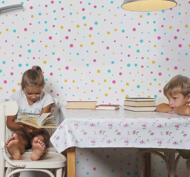 Eloisat täpläiset ympyrät sijaintitarra - Tenstickers